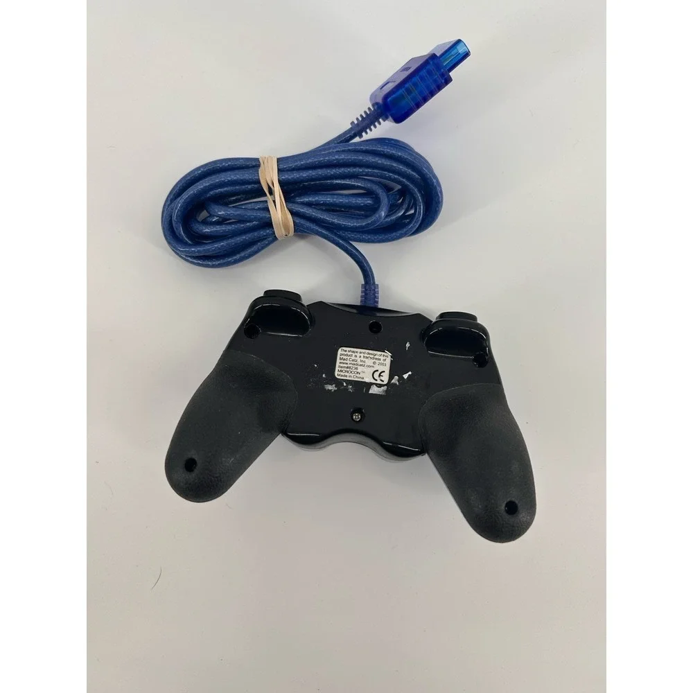Mad‎ Catz Dual Force Controller for Sony PlayStation PS1 PS2 Blue Working